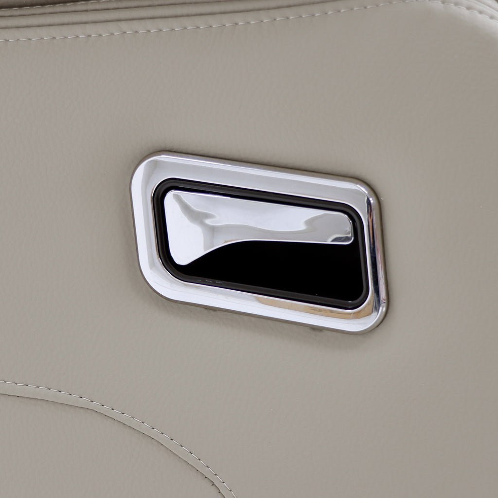 The Bennington Pebble Grey 3 Seater Manual Reclining