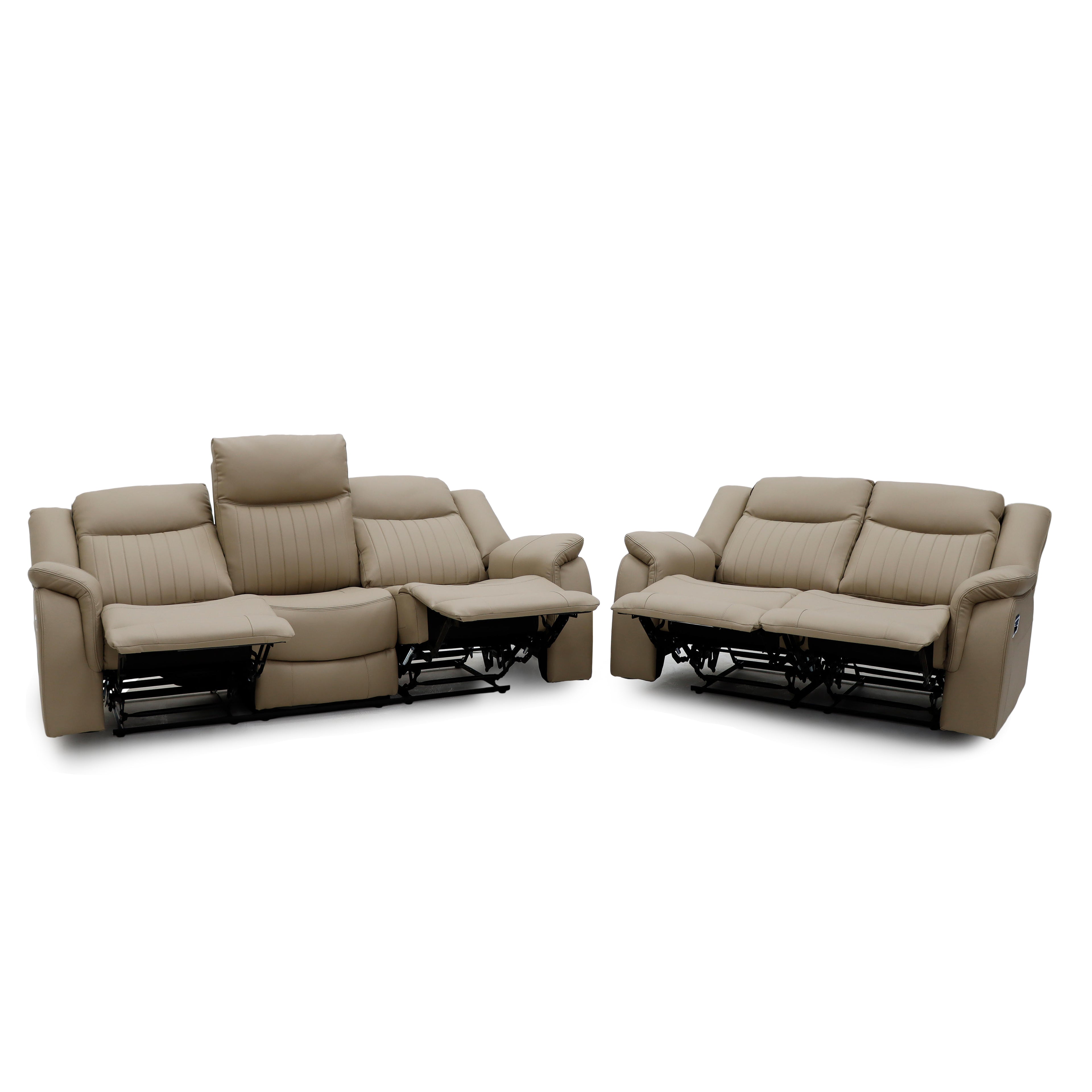 The Bennington Mushroom-Mocha 3+2 Manual Reclining