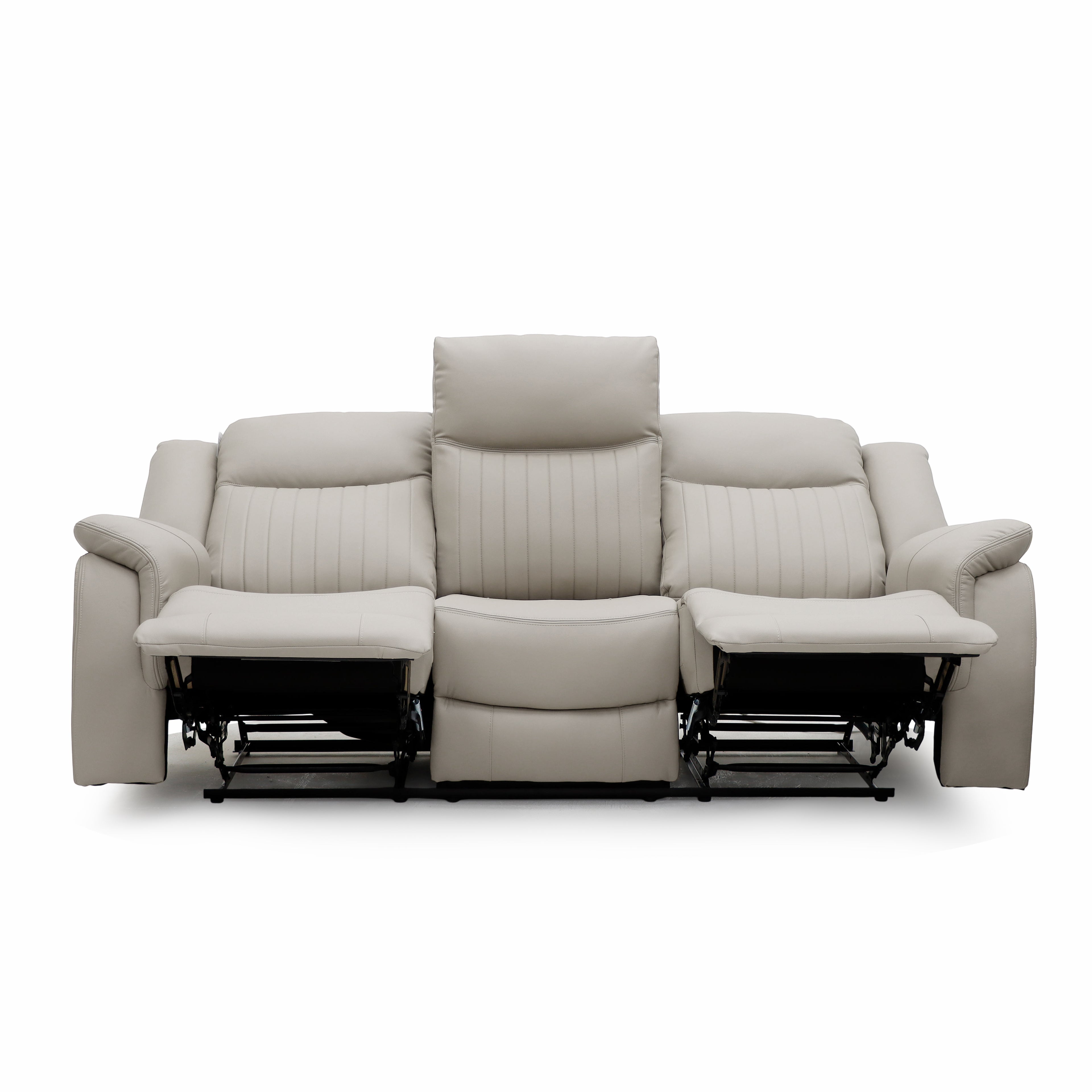 The Bennington Pebble Grey 3+2 Manual Reclining