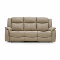 The Bennington mushroom-Mocha 3 Seater Manual Reclining