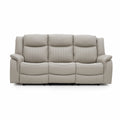 The Bennington Pebble Grey 3 Seater Manual Reclining