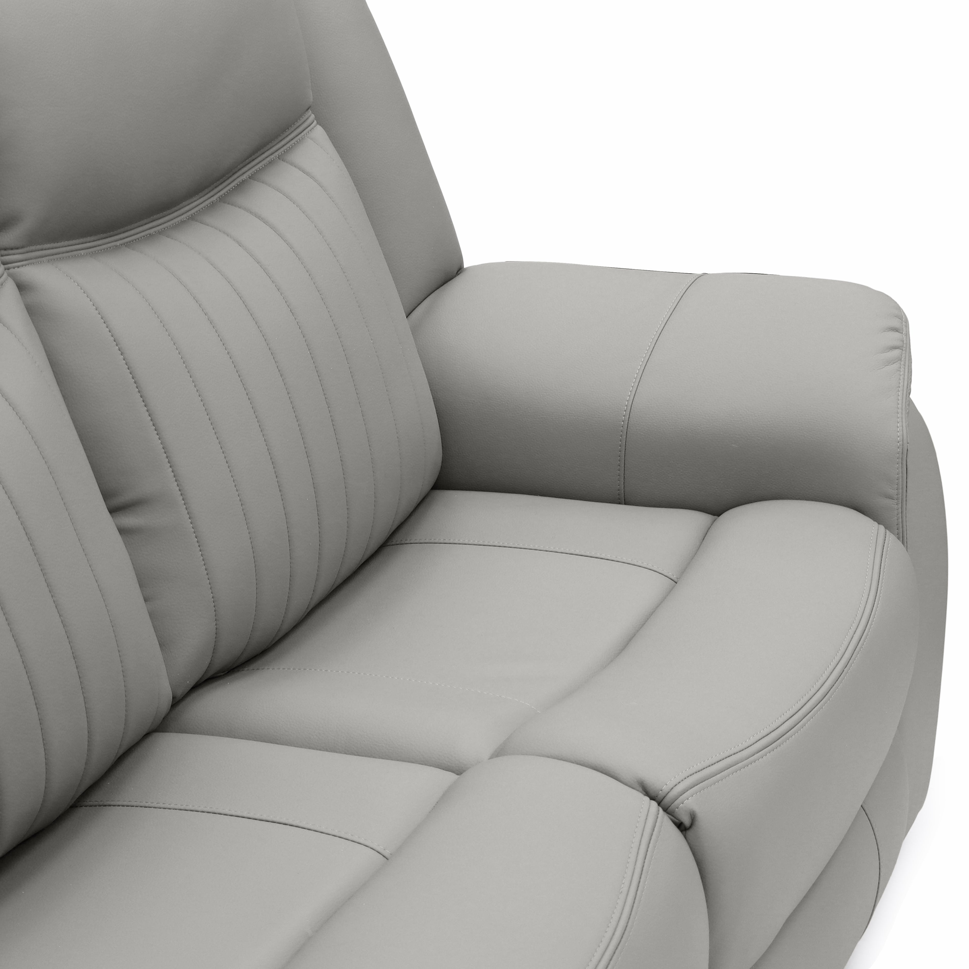 The Bennington Warm Grey 3 Seater Manual Reclining