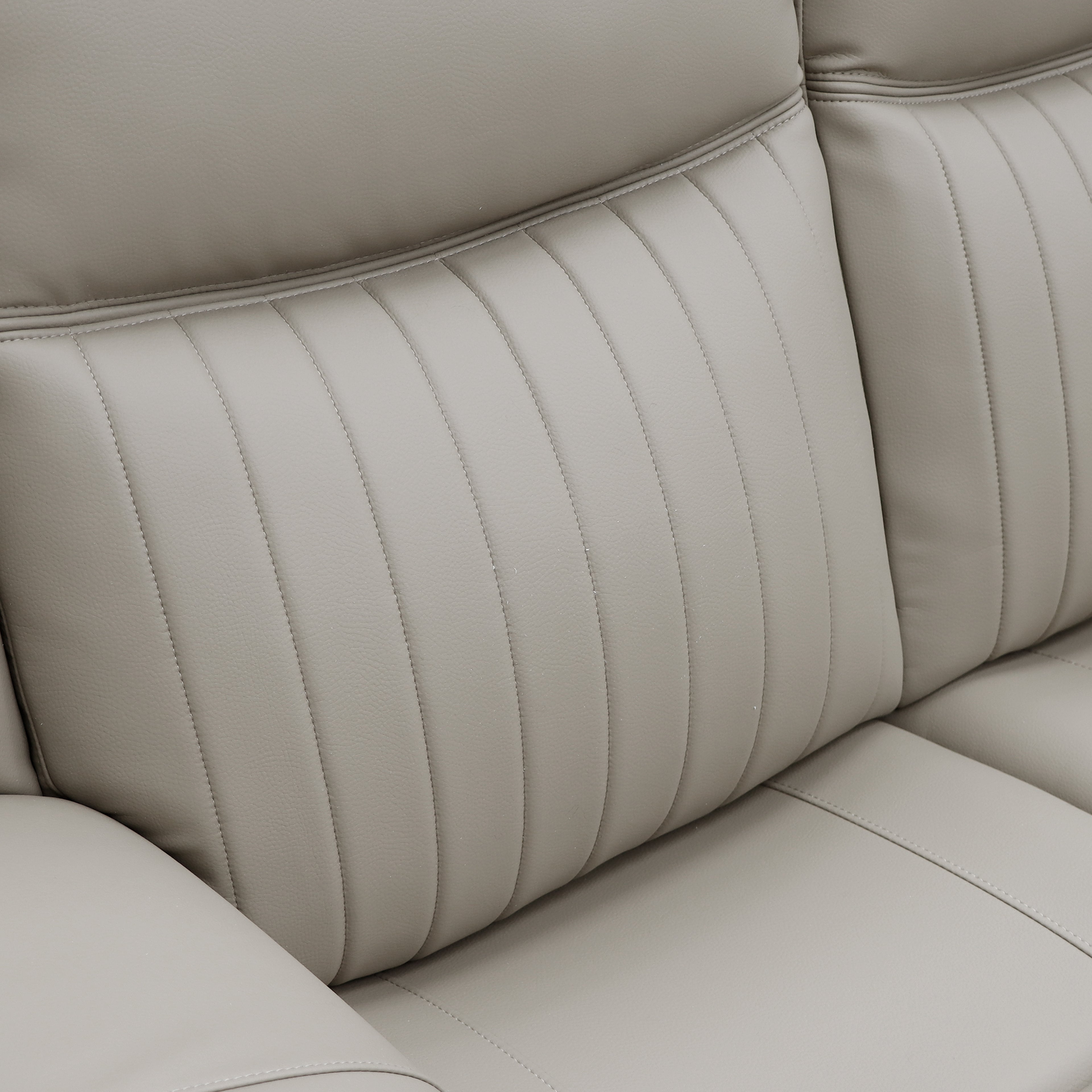 The Bennington Pebble Grey 3 Seater Manual Reclining