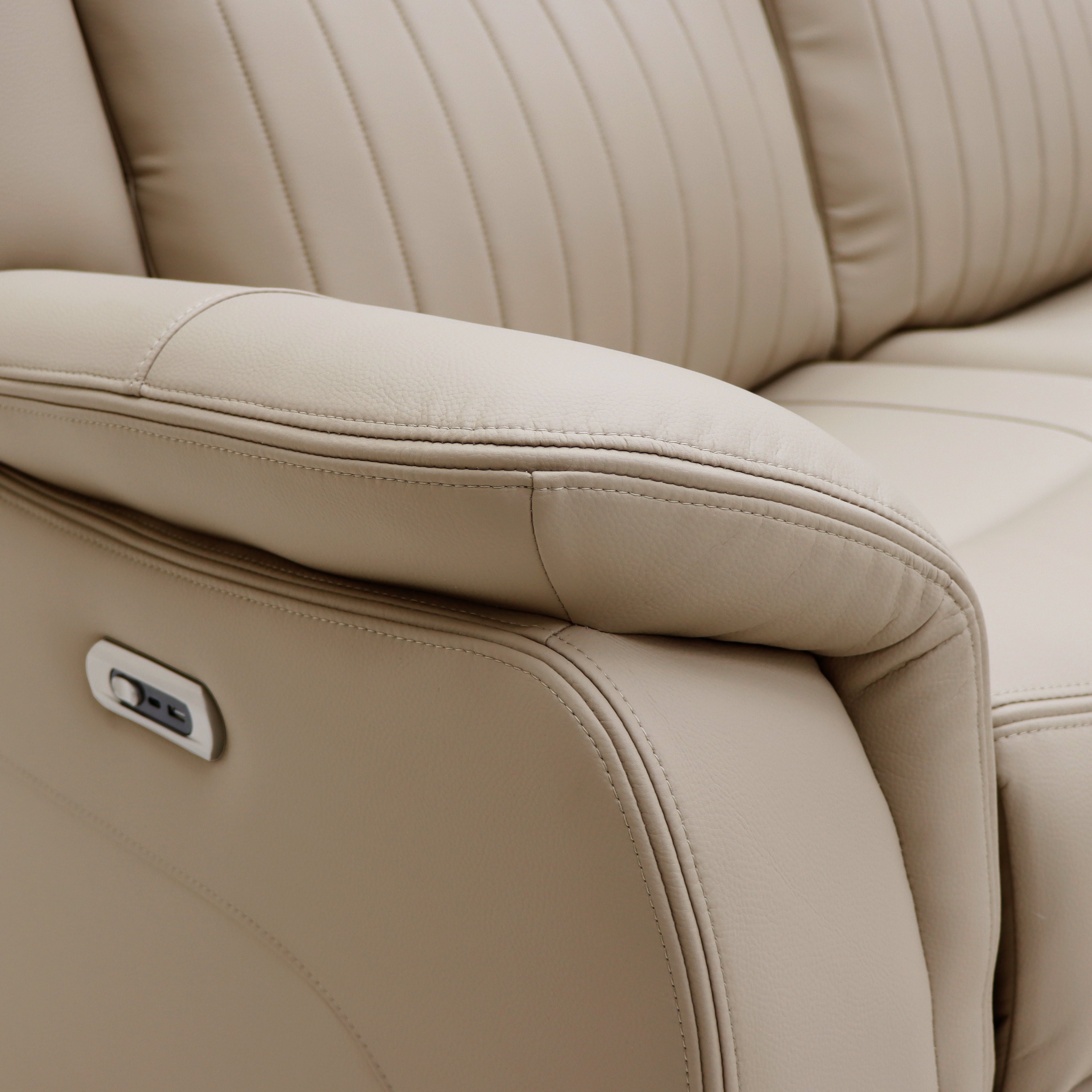 The Bennington Mushroom-Mocha 3+2 Power Reclining