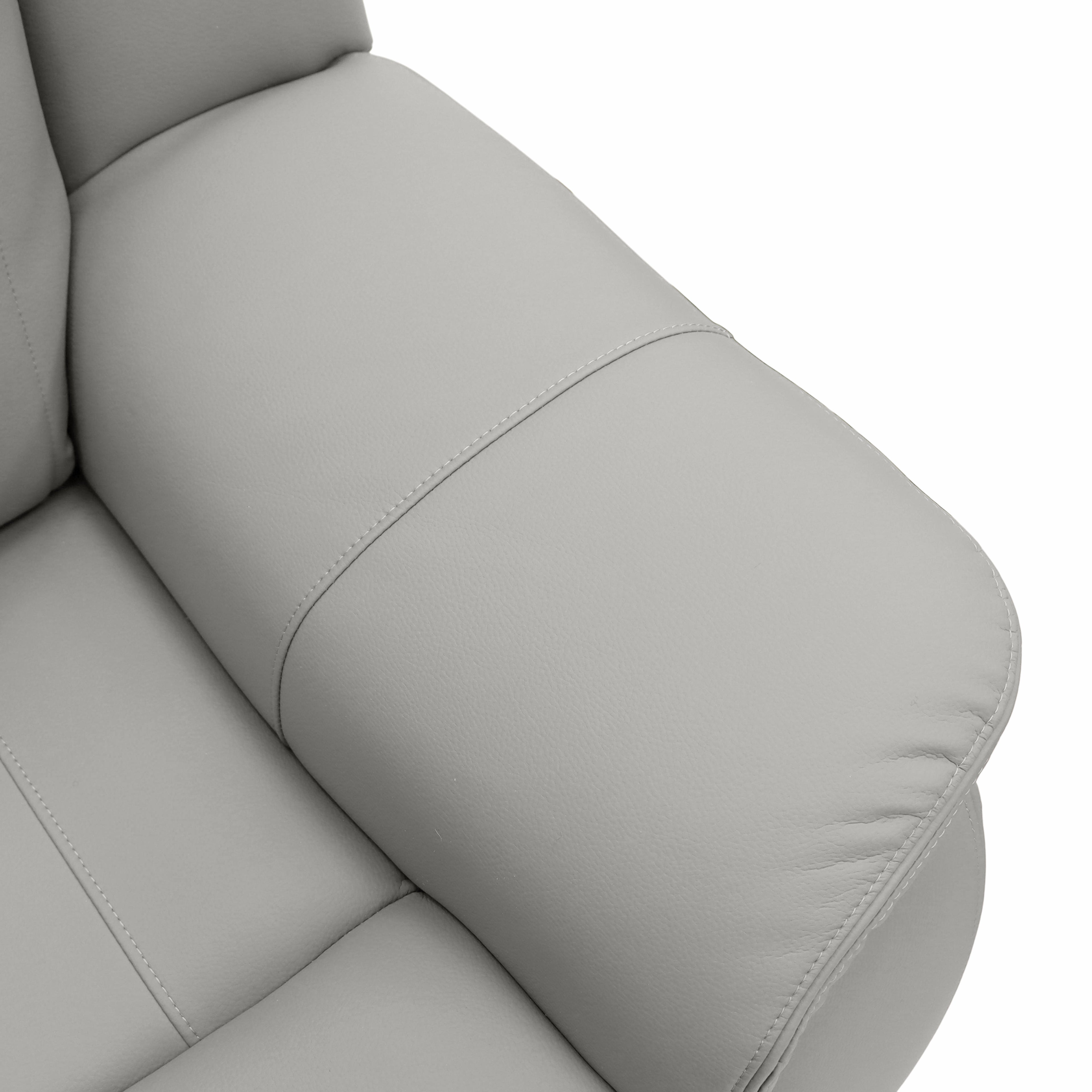 The Bennington Warm Grey 3 Seater Manual Reclining
