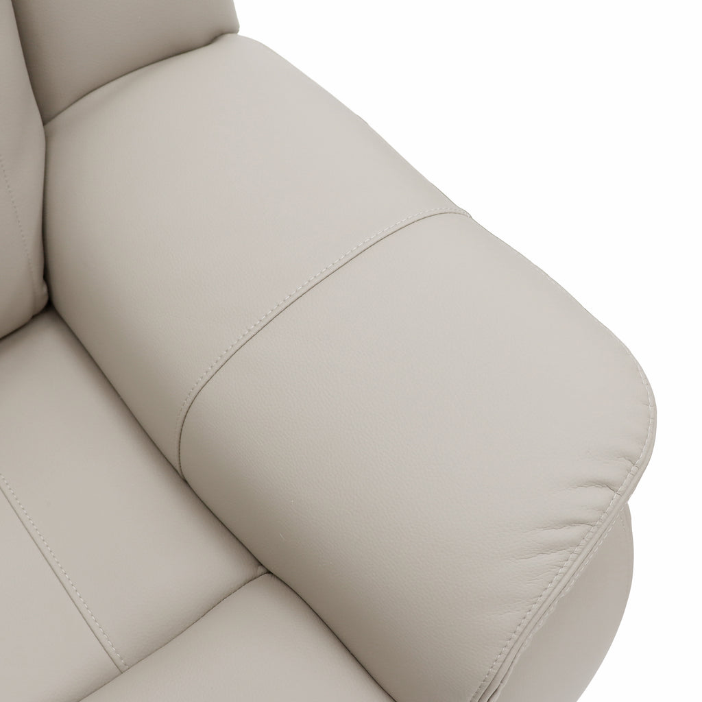 The Bennington Pebble Grey 3 Seater Manual Reclining